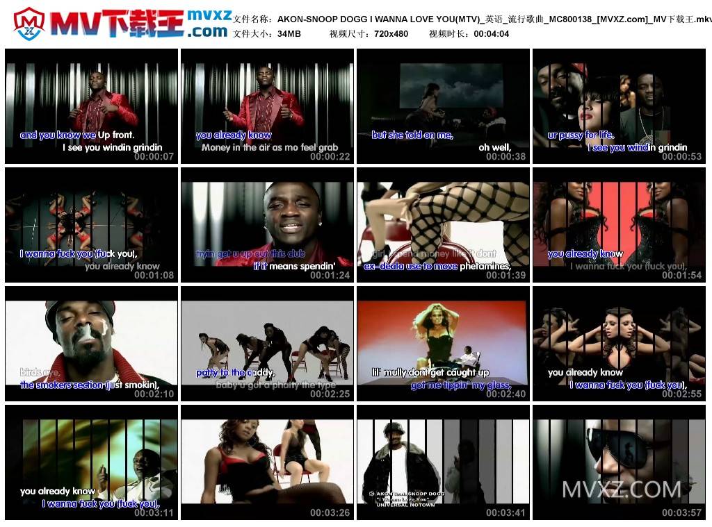 AKON-SNOOP DOGG I WANNA LOVE YOU(MTV)_英语_流行歌曲_MC800138